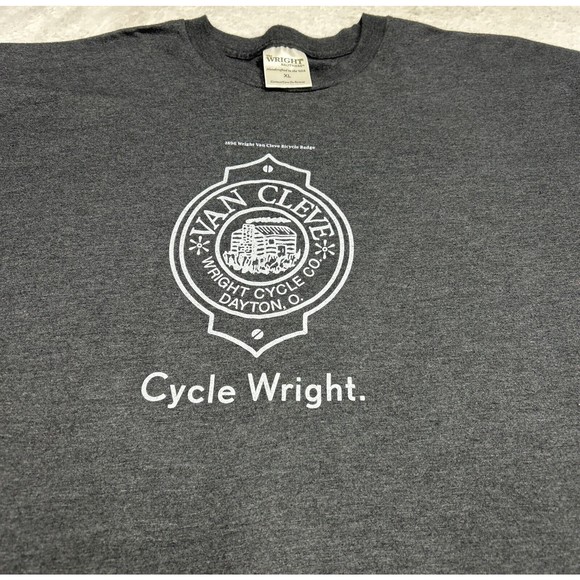 Vintage 90s The Wright Brothers Double-sided Single Stitch Gray T-Shirt Size XL - Picture 2 of 8